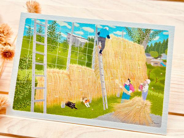 Tabineko Postcard - Autumn