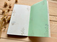 Handmade Slim Notebook / Wild Flowers