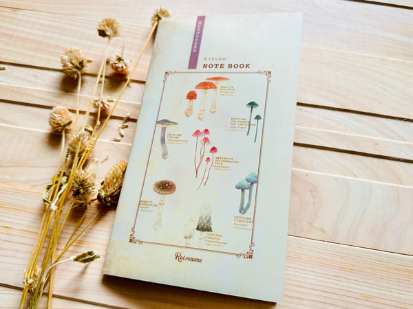 Handmade Slim Notebook / Mushroom