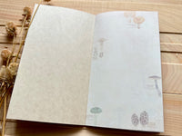 Handmade Slim Notebook / Mushroom