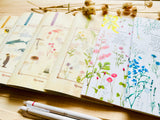 Handmade Slim Notebook / Wild Flowers