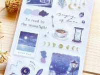 Q-Lia "Ferie" Sheet of Stickers / Moonlit Path
