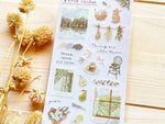 Q-Lia "Ferie" Sheet of Stickers / Green Forest