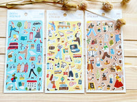 "Doing" Sheet of Stickers / Cafe