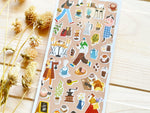"Doing" Sheet of Stickers / Cafe