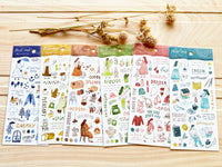 "Play-Ink" Sheet of Stickers / Chillin