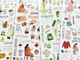 "Play-Ink" Sheet of Stickers / Nature