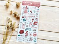 "Play-Ink" Sheet of Stickers / Dresser