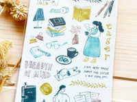 "Play-Ink" Sheet of Stickers / Chillin