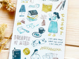 "Play-Ink" Sheet of Stickers / Chillin