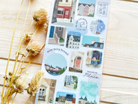 "La Vista" Sheet of Stickers / City