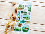 "La Vista" Sheet of Stickers / Plant