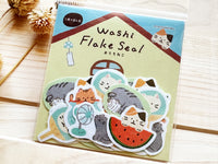 Furukawa Mino Paper Flake Stickers / Kitten Summer