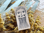 Kinotorico Original Wooden Rubber Stamp / Boy