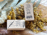 Kinotorico Original Wooden Rubber Stamp / ecrire