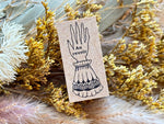 Kinotorico Original Wooden Rubber Stamp / Hand