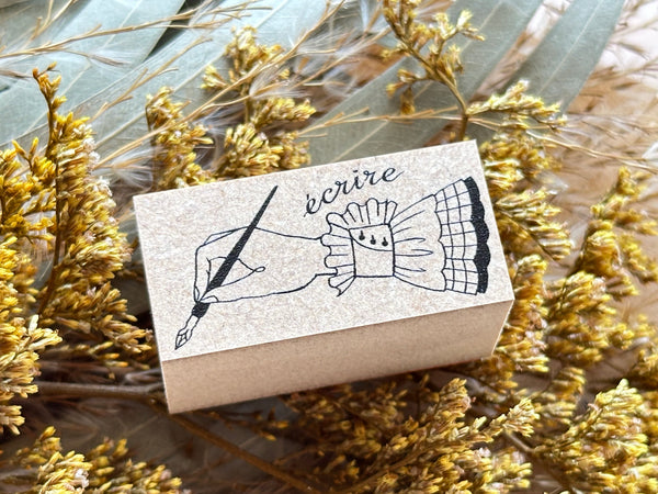 Kinotorico Original Wooden Rubber Stamp / ecrire