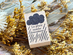 Kinotorico Original Wooden Rubber Stamp / Rain