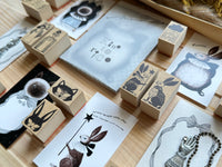 Kinotorico Original Wooden Rubber Stamp / Rabbit