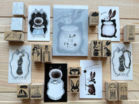 Kinotorico Original Wooden Rubber Stamp / Boy