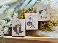Japanese Wooden Rubber Stamp - Vampire