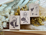 Japanese Wooden Rubber Stamp - Vampire