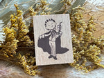 Japanese Wooden Rubber Stamp - Vampire