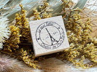 Japanese Wooden Rubber Stamp - Postmark