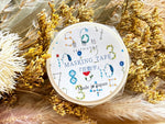 Seitousya Japanese Washi Masking Tape - Flower Numbers
