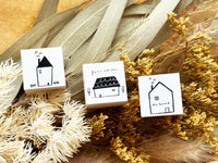 Sachi Hanko Original Wooden Rubber Stamp / Little House