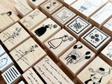 Sachi Hanko Original Wooden Rubber Stamp / French Phrase