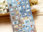 Gold Foil Stamped Clear Sheet of Sticker - Penguin