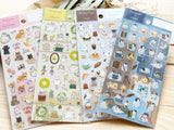 Gold Foil Stamped Clear Sheet of Sticker - Long-tailed Tit
