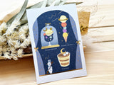 Furukawa Sora Cafe Series Postcard / Midnight