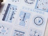 Shinzi Katoh Kenji's Trip Kiss-cut Letterpress Sticker - Agate