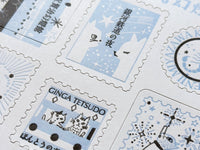 Shinzi Katoh Kenji's Trip Kiss-cut Letterpress Sticker - Agate