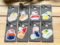 Sanrio x Sushi Clear sticker (small) / Pom Pom Purin