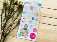 Traditional Japanese Summer Collection sheet of Washi Sticker - Fireworks