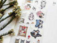 Dayan the Wachifield Cat Masking Sheet of Stickers