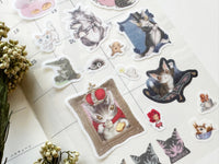 Dayan the Wachifield Cat Masking Sheet of Stickers