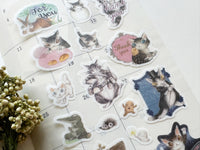 Dayan the Wachifield Cat Masking Sheet of Stickers