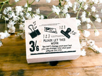 Nonnlala Original Rubber Stamp - 3/6 Clip