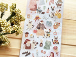 "With Her" Sheet of Stickers / Cat