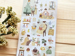 "With Her" Sheet of Stickers / Bunny