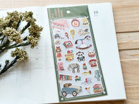 "Nostalgia" Sheet of Stickers / Toy Store