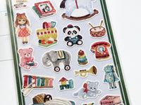 "Nostalgia" Sheet of Stickers / Toy Store