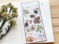 "Snug" Sheet of Stickers / Wine
