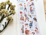 "Crayon Art" Sheet of Stickers / People