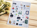 Nishishuku Sheet of Stickers / Scene