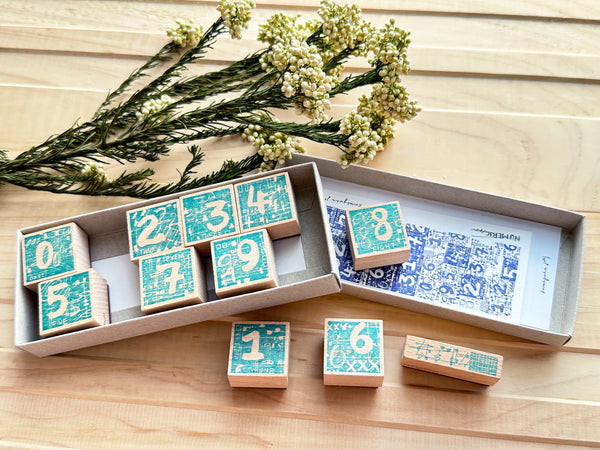 Kurukynki Numeric Stamp Sett  (L) - Dark